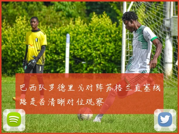 巴西队罗德里戈对阵苏格兰直塞线路是否清晰对位观察